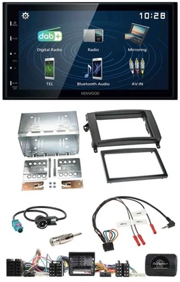 Kenwood 2DIN Bluetooth Lenkrad USB DAB Autoradio für Mercedes A- B-Klasse W169 T - Bild 1 von 4