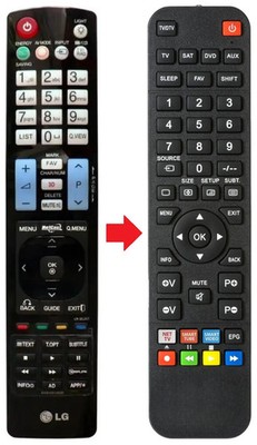 Fernbedienung passend für LG 42LX9800 | 46LX9800 | 47LX6500