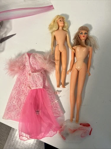 Vintage 1967 Twister Barbie  With Scooter And Nightgown Set From The Sixth Light