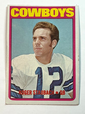 Topps 1972 Roger Staubach Dallas Cowboys   #200 RC WRITING ON THE BACK