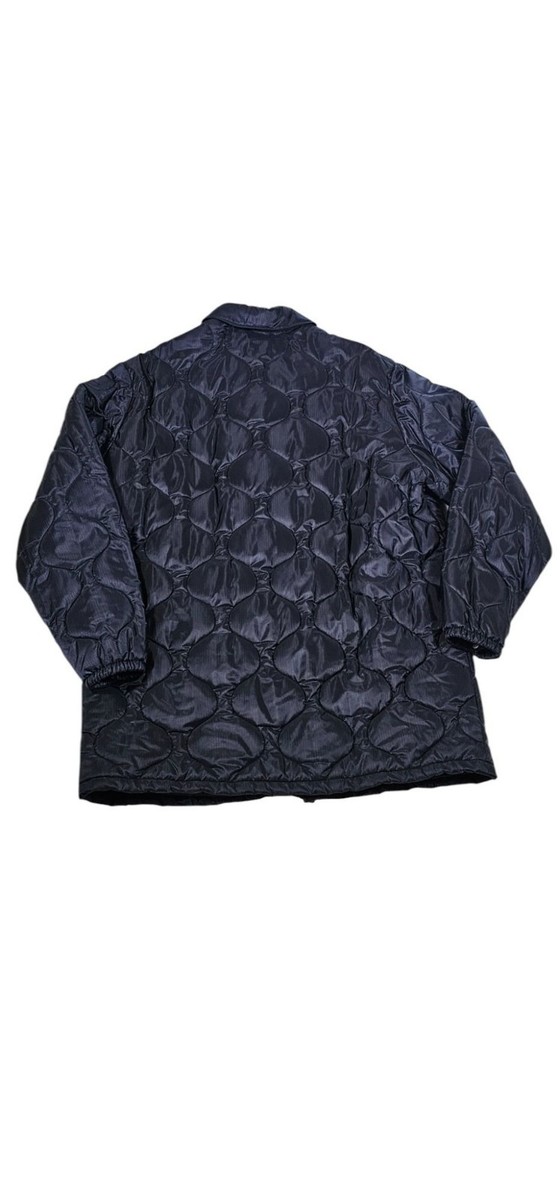 Gucci Men Size 52 Quilted Jacket Navy Blue Red Chevron Stripe NWT