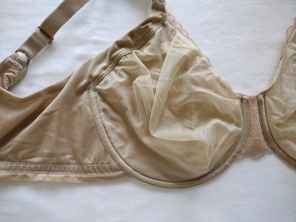 DONNA KARAN~38 F~ INCOGNITO~透明顶层,2 层 ~ 模塑,无缝 U/W#451179 — 第 2/4 张图片