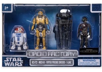 Disney Star Wars Droid Factory Depot Droid Set R3-T2 NED-B Viper Probe V-JAC 