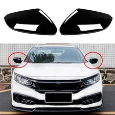 2016-2020 For Honda Civic 10th Black Abs 2pcs Trim Car Exterior Rear View Mirror