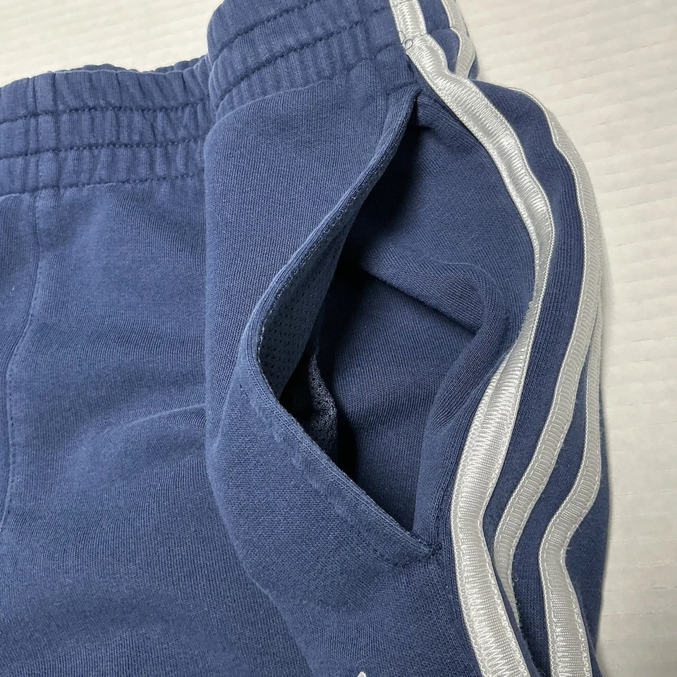 Pantalón Adidas Niños Corredores Jóvenes Talla-L 14/16 Atlético Cintura Elástica 3 Rayas Azul Marino Foto 4 de 4