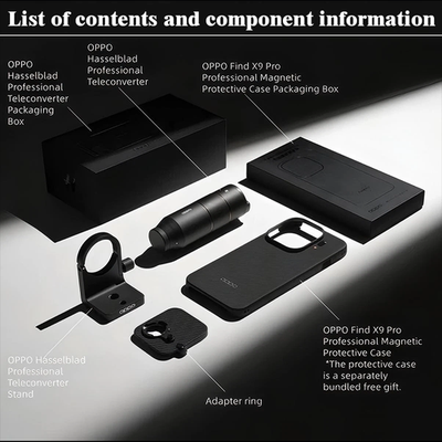 OPPO Find X9 Pro Hasselblad Telephoto Lens Kit – Magnetic Case