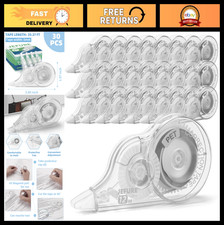 30 Pcs Correction Tape, 39.4 ft Tear-Resistant, Easy Applicator, Instant Fixes f