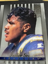 Donruss 1997 Studio Junior Seau #20 Portrait San Diego Chargers