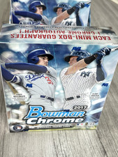 2017 BOWMAN CHROME BASEBALL (1) MINI HOBBY BOX SEALED FromFresh Case 1 AUTOGRAPH