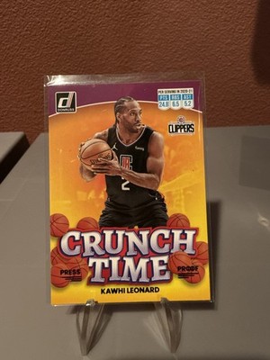 2022-23 Panini Donruss Crunch Time Purple Press Proof Kawhi Leonard #7 12dj