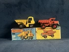 Vintage Matchbox Lesney #28 Mack Dump Truck  #26 Dump Truck In Original BOX Lot2
