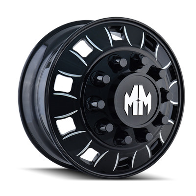 24.5x8.25 Mayhem BIGRIG INNER Black Wheel 10x285 (168mm)
