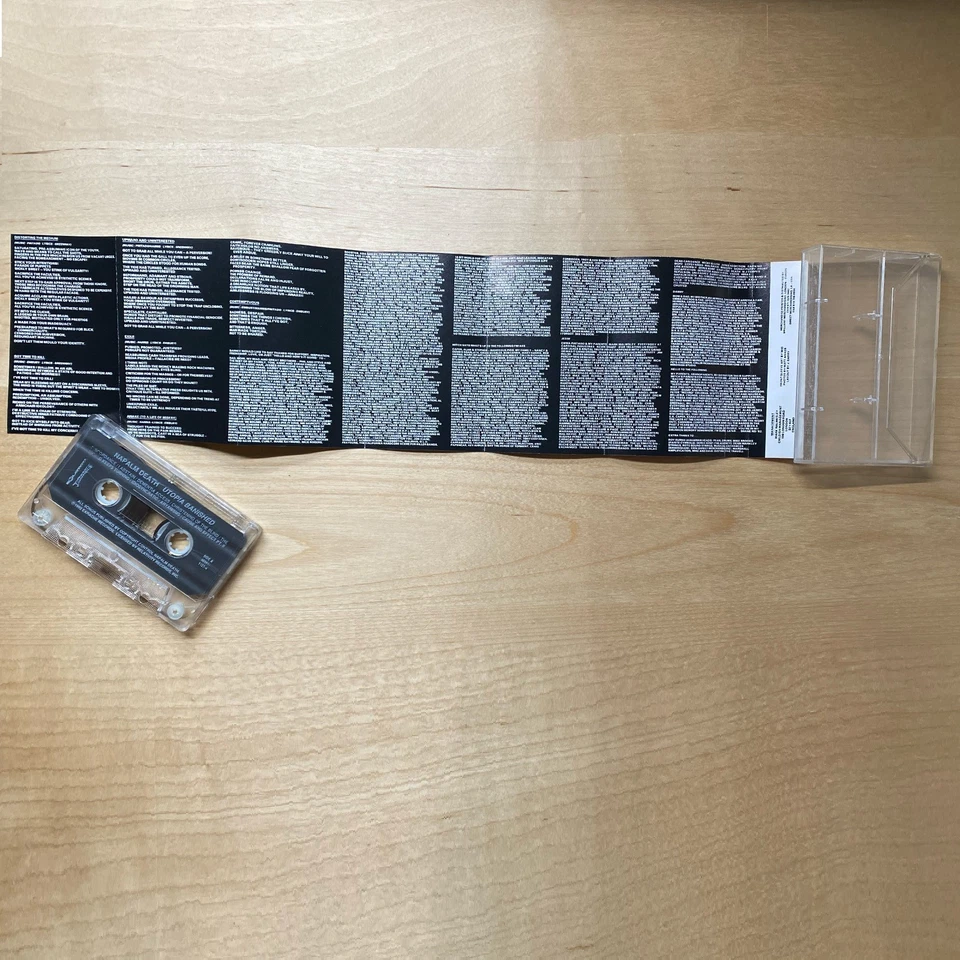 Napalm Death- Utopia Banished Cassette Tape 1992 Earache Records PLAY TESTED - Image 2 of 4