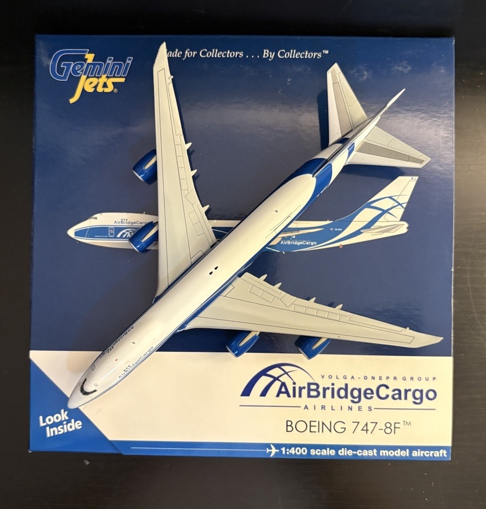 GeminiJets 1:400 Air Bridge Cargo Boeing 747-8F VQ-BRJ GJABW1554