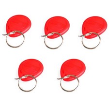EM4100 Read Proximity Token Keyfobs Red Plastic Proximity Card 5Piece G6U36081