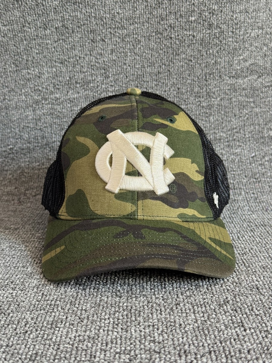 '47 Brand UNC Tar Heels Trucker Snapback Camo Black Adjustable Hat