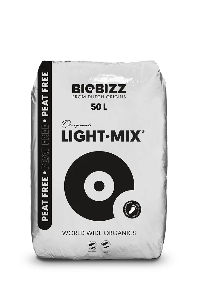 BioBizz Light-Mix Peat Free Terra 50L - Terriccio per piante senza torba