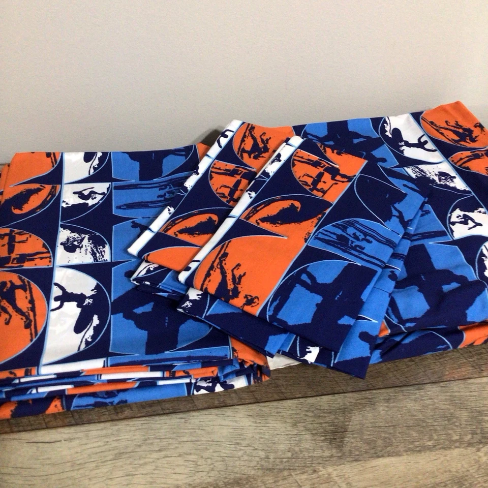 Vintage 2002 Tommy Hilfiger Retro Surf 4pc Full Sheet Set 100% Combed Cotton - Image 4 of 4