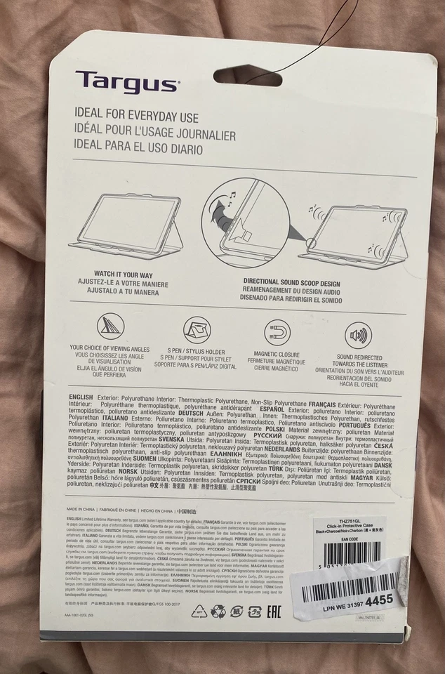 Targus Samsung Galaxy Tab A (2018 10.5) Hard Case In Blue & Black. Brand New - Image 2 of 2