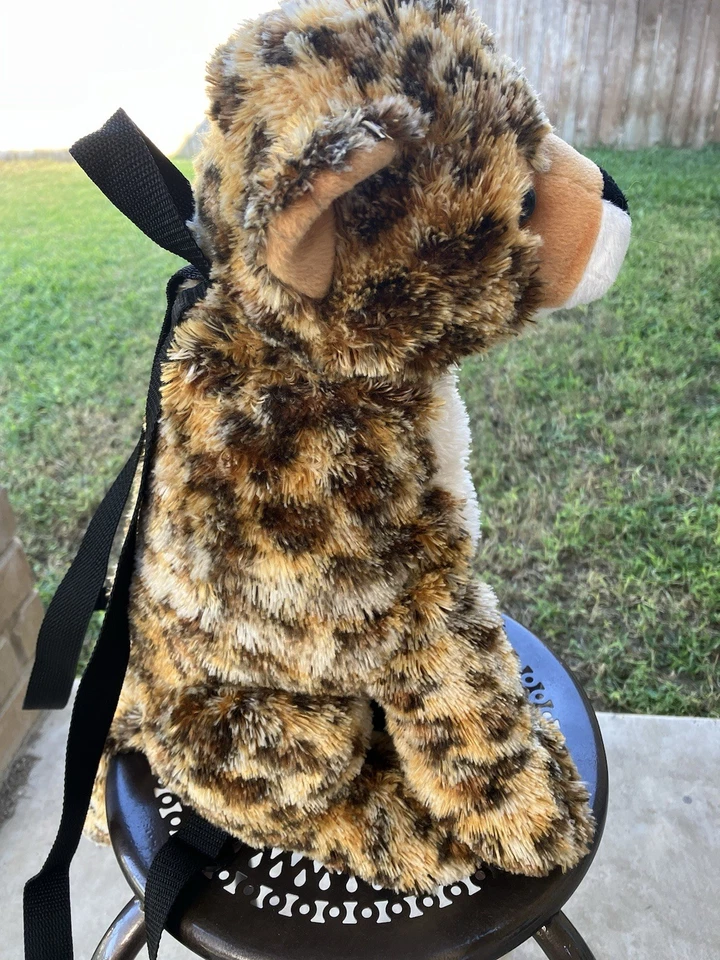 BJ Toy Company Leopard Plush Backpack - Image 4 of 4