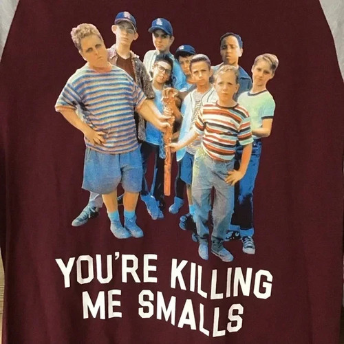 The Sandlot You’re Killing Me Smalls Maroon Raglan Shirt XL - Picture 2 of 7