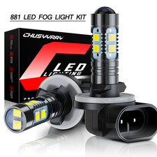 2x 881 LED Fog Light Bulbs 6000K For 1999 2000 2001 Dodge Ram 1500 2500 3500