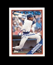 Andre Dawson Signed 1988 Topps Chicago Cubs Autograph