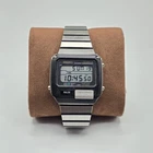 Vintage Seiko S2295019 LCD DigitalWatch Pulsemeter Alarm Chronograph Alien Style