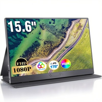 15,6 Zoll Gaming Monitor Tragbarer IPS Bildschirm USB C Monitor Portable Monitor
