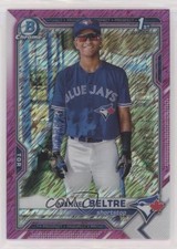 2021 Bowman Chrome Prospects Fuchsia Shimmer Refractor /199 Manuel Beltre s3g