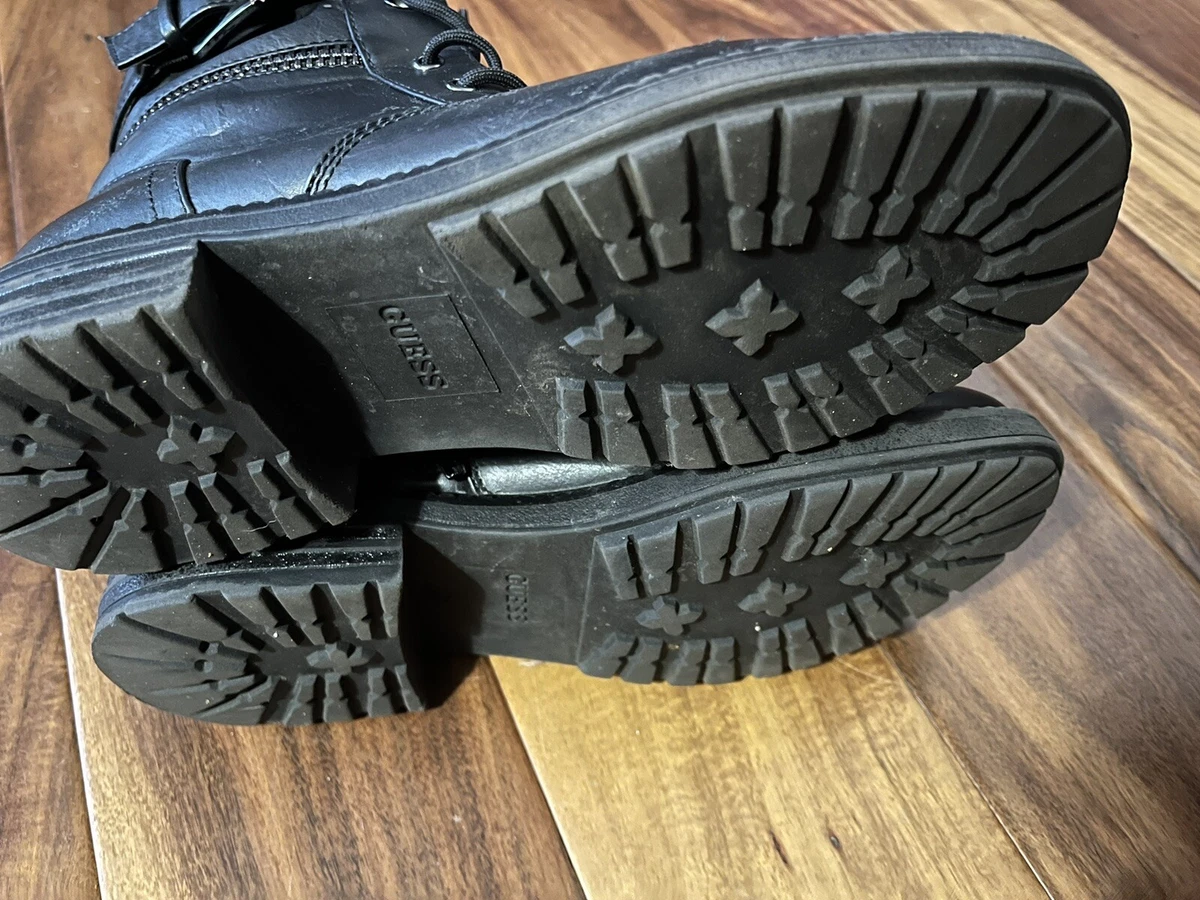 Guess Gallton Combat Boots Women s Size 8M Black MSRP 120