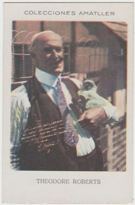 Theodore Roberts 1920s CHOCOLATE AMATLLER Trading Card From Spain #MM-53-99 E2