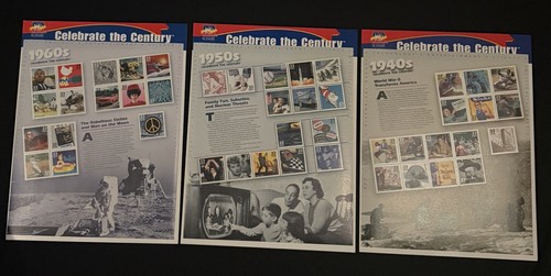 Stamps US Celebrate the Century Sheets - All M/VF - Picture 2 of 2