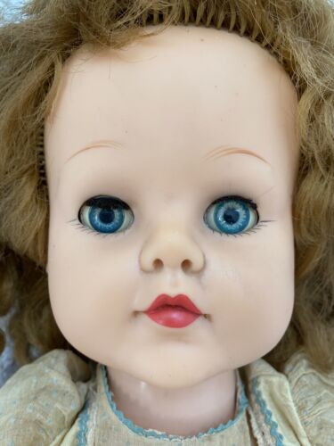 Ideal VP 23 Posie Doll Saucy Walker 23" with vintage dress Curly Red Brown Hair - Picture 2 of 12