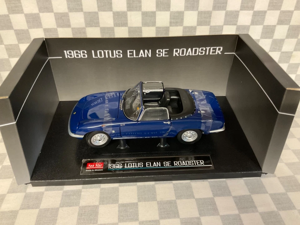 1/18 SUN STAR 4055 1966 LOTUS ELAN SE ROADSTER ROYAL BLUE CONVERTIBLE - Image 2 of 4