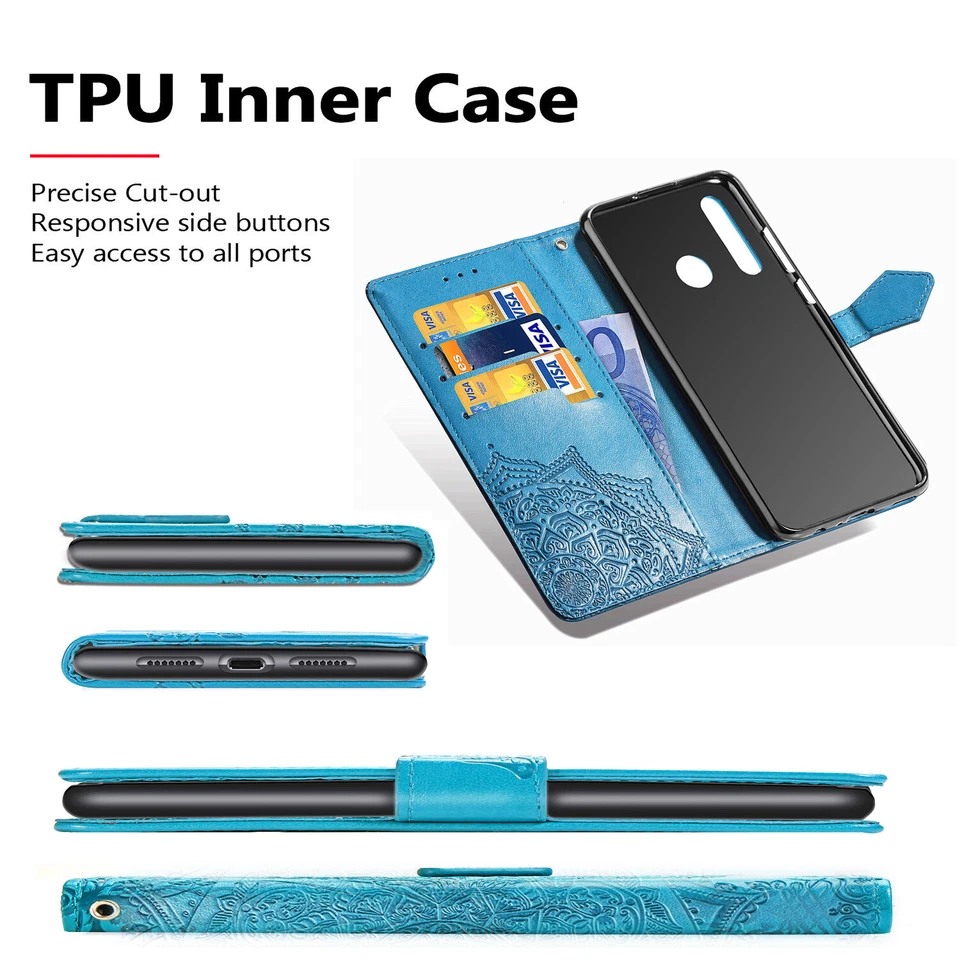 Case For Xiaomi POCO F2 Pro 9T Redmi Note 4X 5 Pro Leather Magnetic Stand Covers - Image 4 of 4