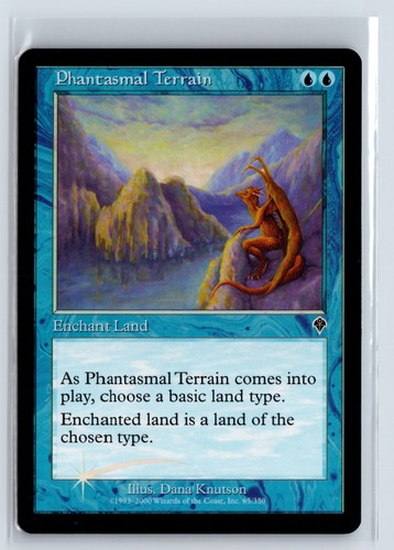 FOIL Phantasmal Terrain Invasion Common – MTG Magic the Gathering Card