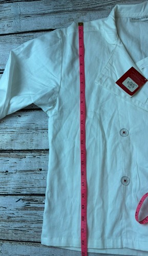 WILLIAMS SONOMA Youth Kids M/L Junior Chef Jacket Kitchen White Costume New NWT - Picture 8 of 8