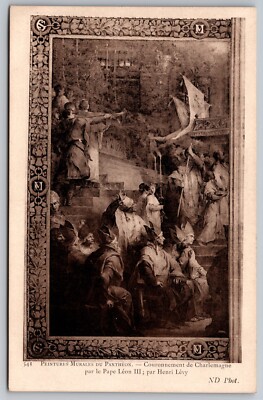 Postcard: Couronnement De Charlemagne, Henri Levy, ND Phot, Divided, Unposted