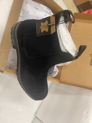 Crevo Mens Size 11 Douro Black Chelsea Boots Pull On Suede Upper Rubber Outsole Crevo Denham Men main image 4