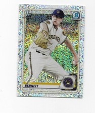 2020 Bowman Chrome Prospects Speckle Refractors #BCP140 Nick Bennett /299