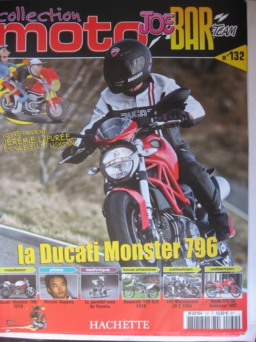 FASCICULE JOE BAR TEAM N°132 DUCATI MONSTER 796 MOTOBECANE 4 LC HONDA  DOMINATOR - Photo 1/2