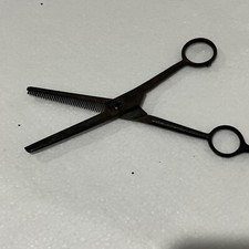 Vintage Oster 928-65 Professional Barber Scissors Hammered Metal USA