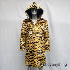 Unisex Winter Faux Fur Over Coat Women/Men Loose Hooded Long Parkas Overcoat