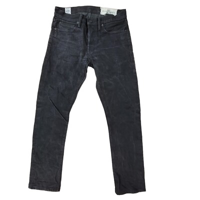 RGT Rogue Territory SK Skinny Signature Six Pocket Selvedge Jeans Size 29  Black