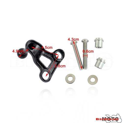 Handlebar Mount Cell Phone Carrier Holder Bracket Fit Harley Sportster XL Dyna - Picture 2 of 11