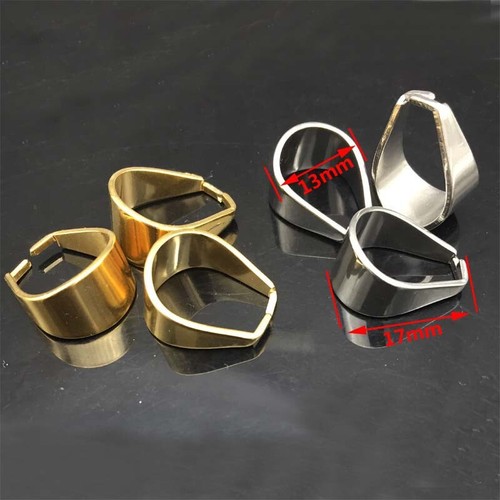 20x Gold/Silver Tone Stainless Steel Pinch Clips Bail Connectors Findings - Picture 2 of 7