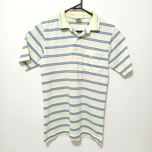 80s striped polo