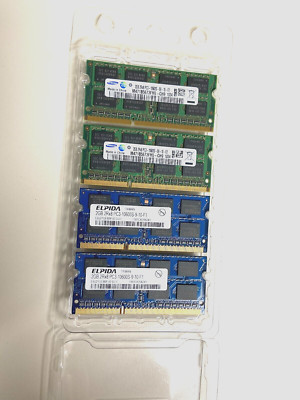Elpida & Samsung 2RX8 PC3 10600S-9-10-F1 EBJ21UE8BFU0-DJ-F Laptop Memory - 8Gb