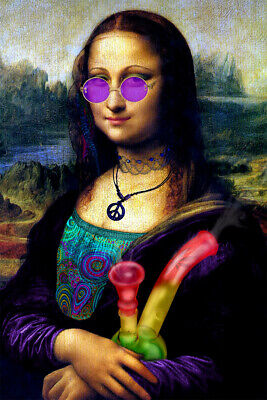 Monalisa !! Pop Art !! Monalisa in hippy style !! Painting